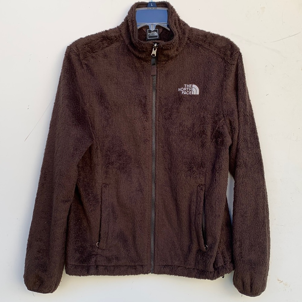 The North Face Chocolate Brown Full Zip Fleece Osito Jacket Medium